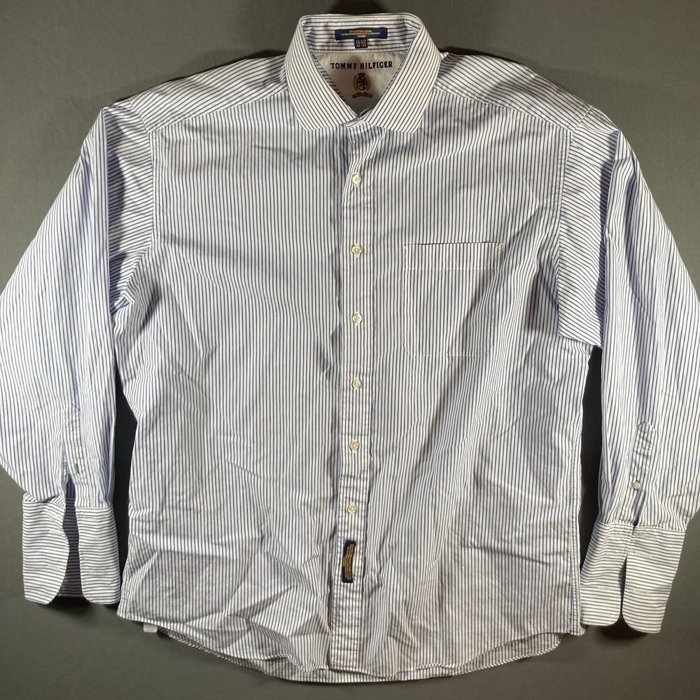 Tommy Hilfiger Men's Blue Striped Shirt